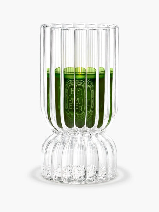 RIBBED CANDLE HOLDER FOR CLASSIC AND MEDIUM CANDLES