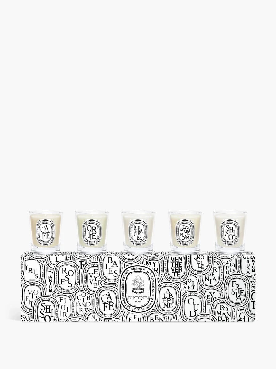 SET OF 5 MINIATURE CANDLES PRE-COMPOSED - 1.2 OZ