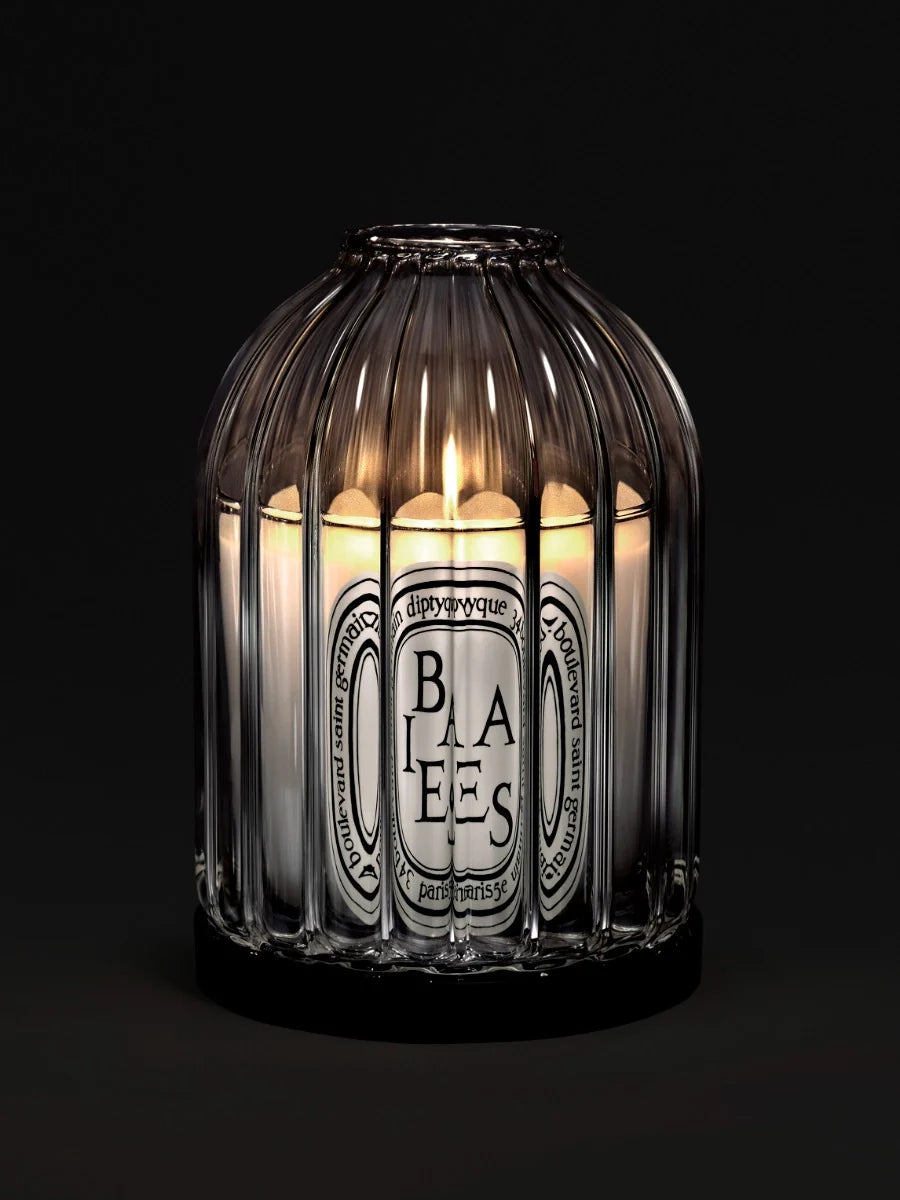 RIBBED CANDLE HOLDER FOR CLASSIC CANDLES