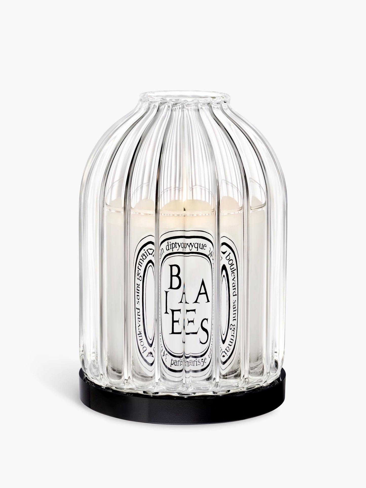 Ribbed candle holder - For classic candles